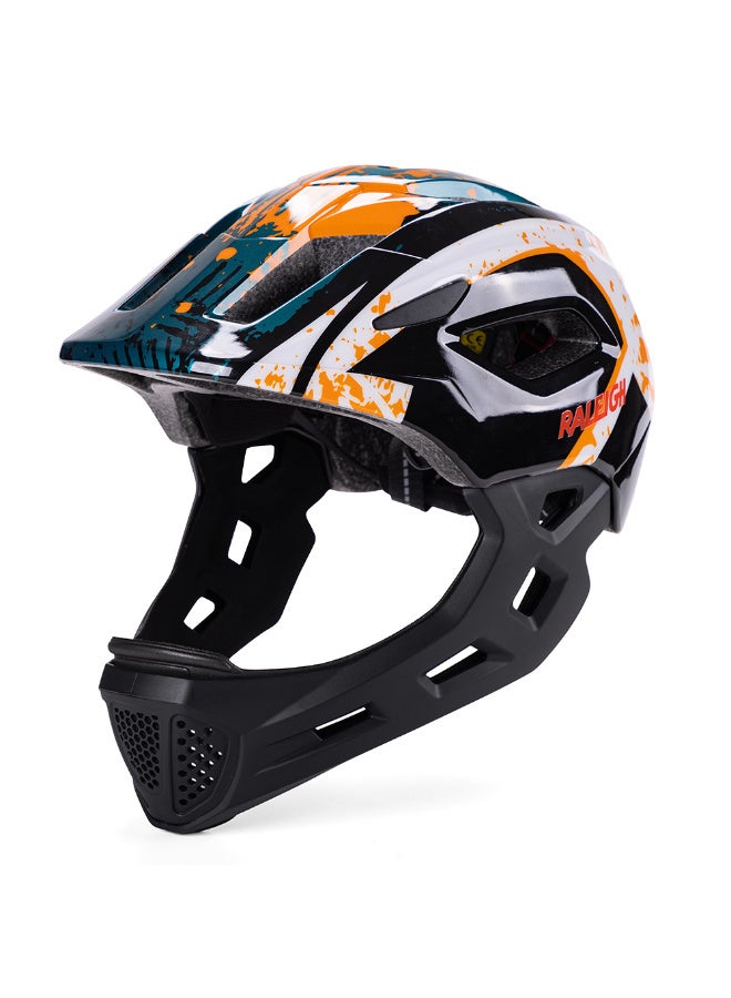 Raleigh Protective Fullface Riding Helmet With Rear Light - Image 1