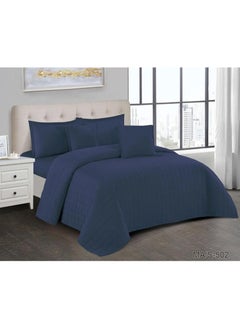 ROSHAN Plain Double Comforter Set – 6 Pieces – Quilt 250×230 cm – Full Sheet 200×200+30 cm 