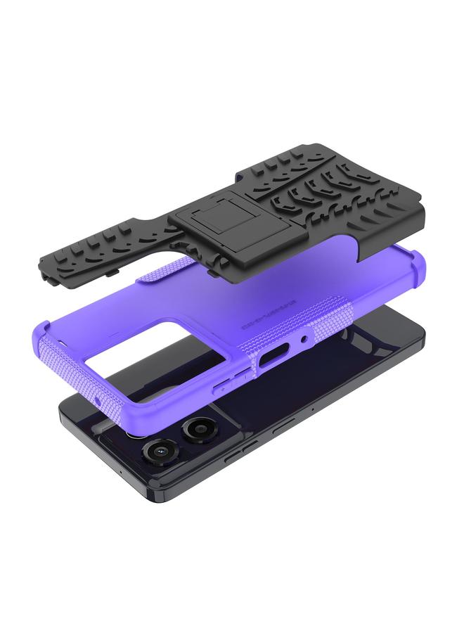 اس-توب جراب لهاتف Motorola Moto G Power 5G 2025 مصنوع من مادة TPU + PC مع حامل - Image 3