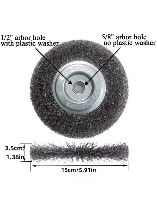 4 Inch High Carbon Steel Wire Brush For Angle Grinder Rust Removal Polishing - Image 2