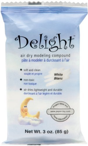 Creative Paperclay Delight Air Dry Modeling Compound, 3-Ounce, White - Image 2
