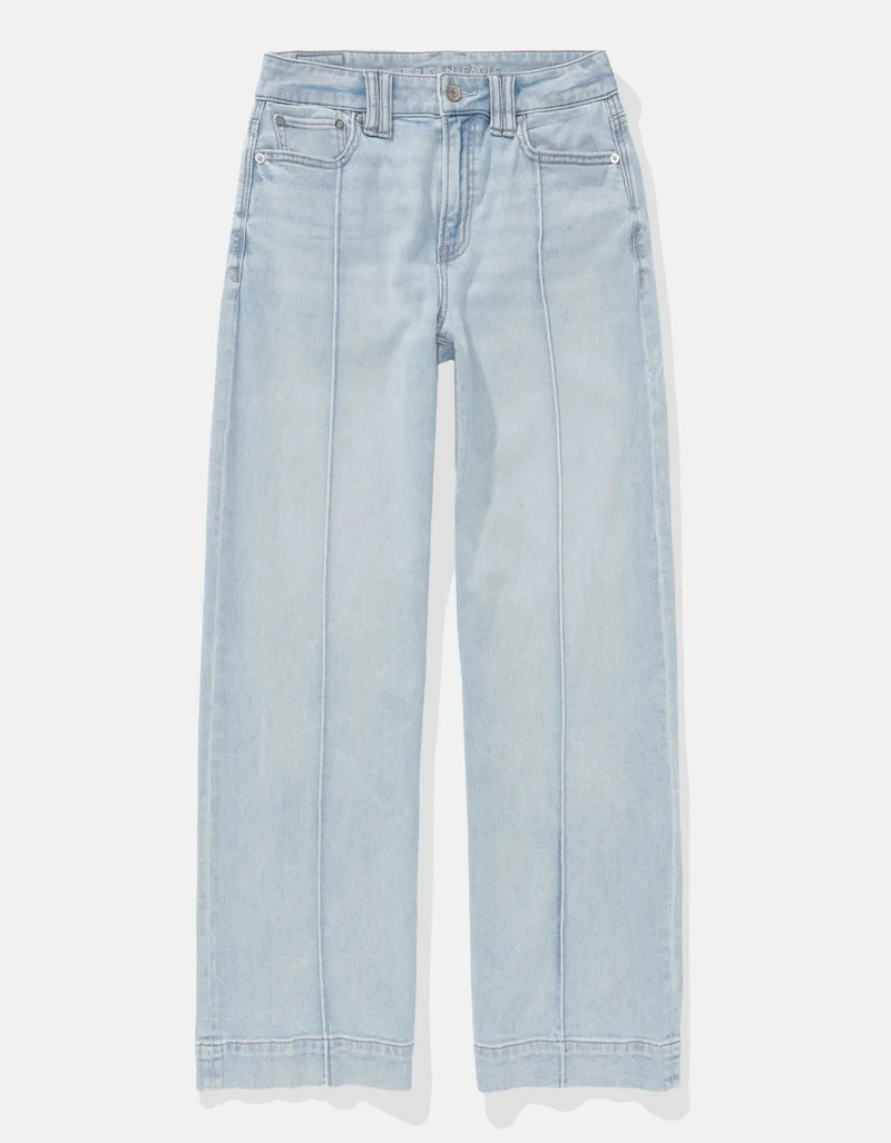 American Eagle AE Dreamy Drapey Stretch Super High-Waisted Baggy Wide-Leg Jean