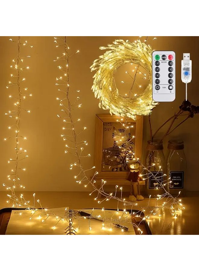100 LEDs USB Firecracker String Lights With Remote 8 Modes 16 4 Ft For Christmas Decor - Image 2