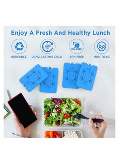 In Air 4 Pack Ice Packs for Lunch Box Keep Food Fresh Bags  - Image 2