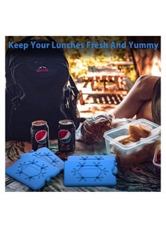 In Air 4 Pack Ice Packs for Lunch Box Keep Food Fresh Bags  - Image 4