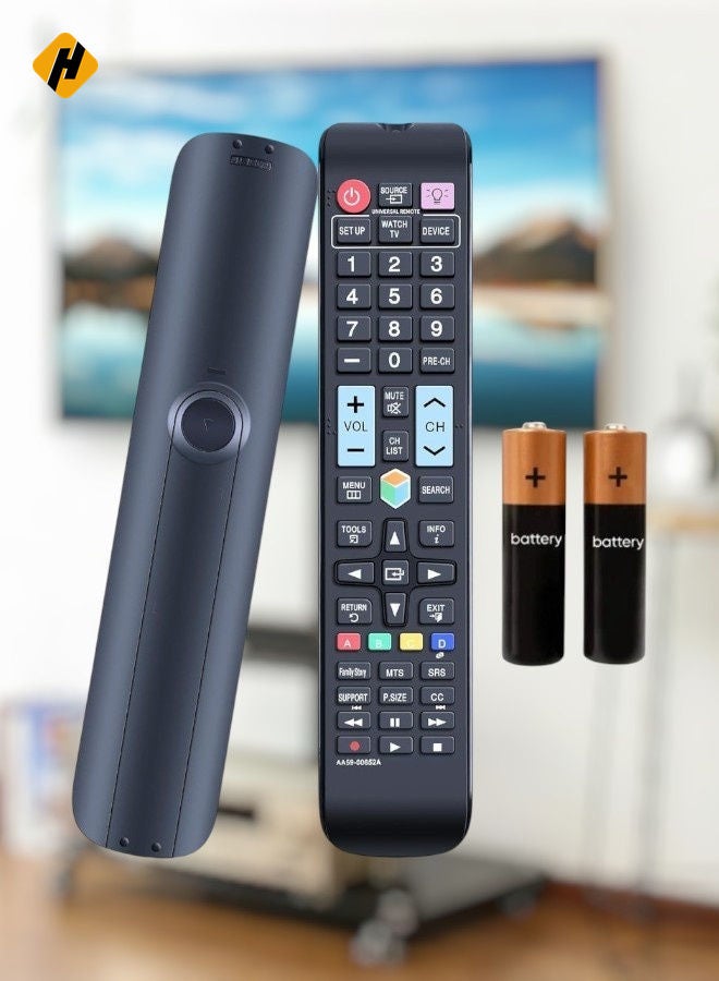 Replacement Remote Control AA59-00652A for Samsung Smart TV, Compatible with UN40ES6100, UN46ES6100, UN50ES6100, UN55ES6100, UN60ES6100F, and More with Battery