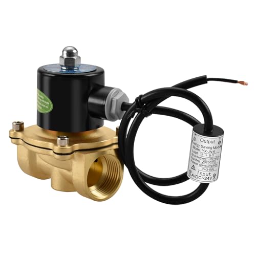 Heschen Brass Electric Solenoid Valve 2W-250-25J 1 Inch DC24V Direct Action Water Normally Closed Replacement Valve - Image 1