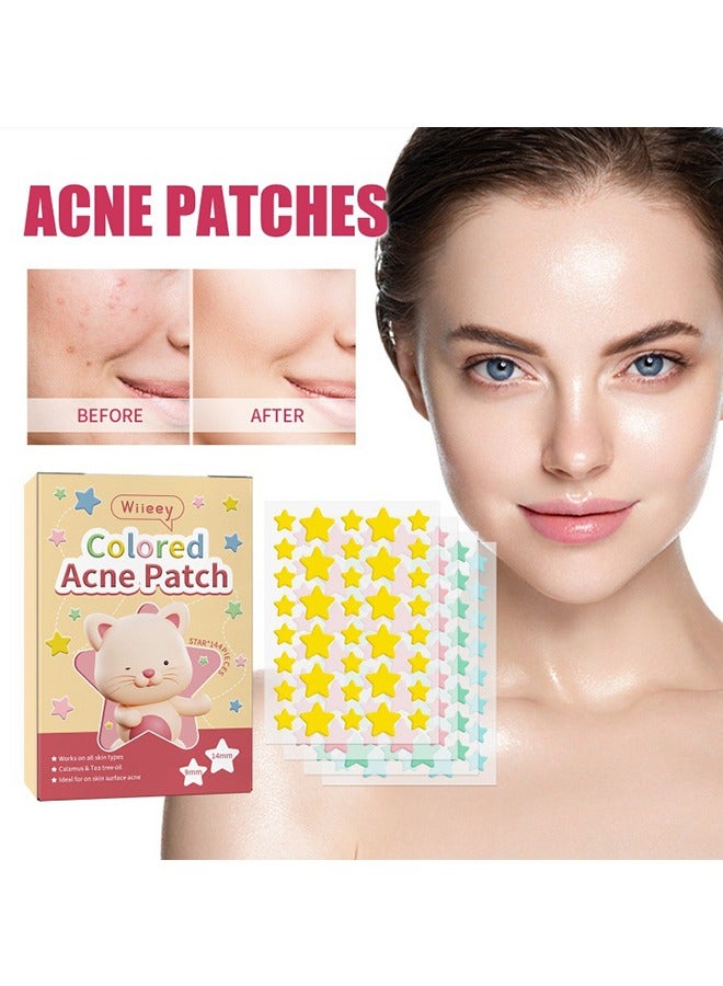wiieey 144Pcs Pimple Patches for Face,Hydrocolloid Acne Patches for Covering Zits and Blemishes, Cute Spot Stickers for Skin Care - Image 4