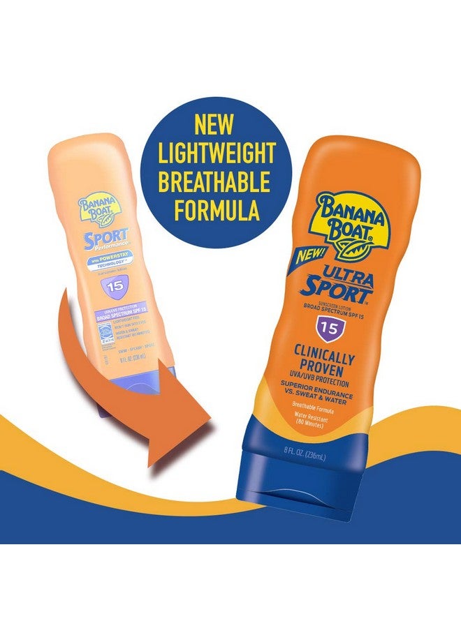 BANANA BOAT Banana Boat Sport Ultra Spf 15 Sunscreen Lotion 8Oz ; Banana Boat Sunscreen Spf 15 Lotion Oxybenzone Free Sunscreen Sunblock Lotion Sunscreen Banana Boat Lotion Spf 15 8Oz - Image 4