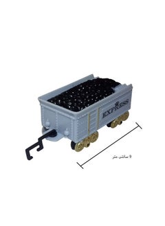 صندوق العاب مجموعة لعب قطار تعمل بالبطارية مع أضواء وصوت وبخار، أفضل هدية للأطفال  - Image 3