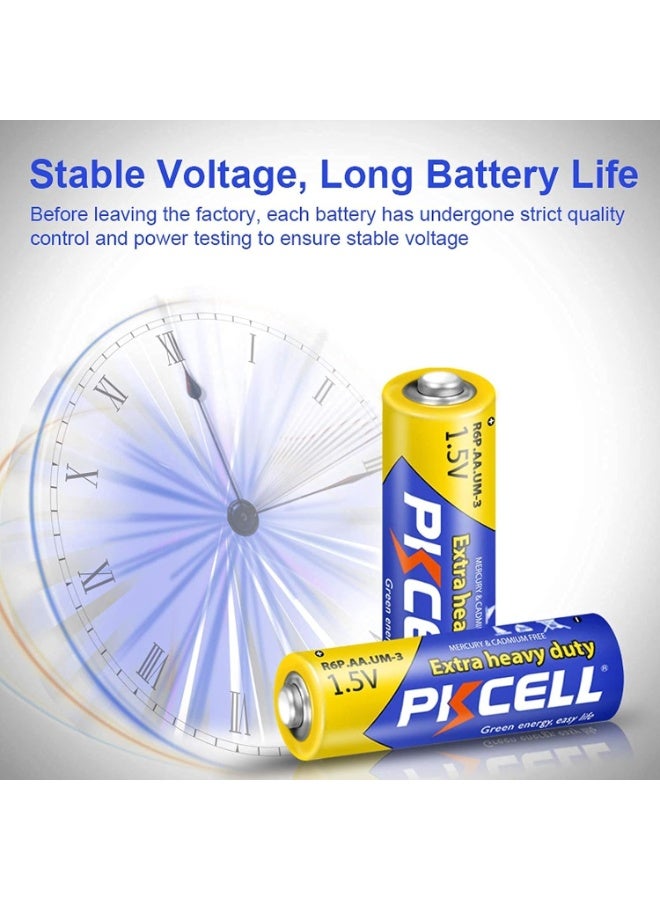 PKCELL AA 1.5V High Performance Zinc Carbon Batteries R6P for Toys, Remote Controls, Lights, Pack of 12 PKCELL - Image 3