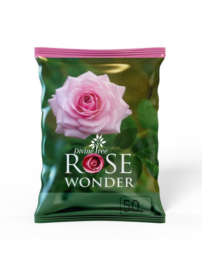 DIVINE TREE غذاء نباتي عضوي من ديفين تري لوردية الورد - لنمو النباتات - يعزز التفرع وإزهار الأزهار (50 جرام) - Image 1