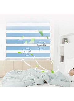 Zebra Blinds Zebra Blind for Windows Dual Layer Zebra Roller Shades Light Filtering Sheer Window Treatments Privacy Light Control for Day and Night, Color Beige, W100XH200CM  - Image 3