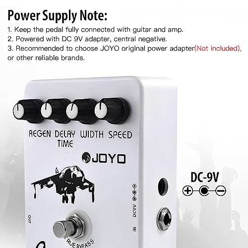 JOYO Flanger Effect Pedal Achieve Metallic Flanger Sounds & Rapid Tremulous Vibrato for Electric Guitar Effect - True Bypass (JF-07) - Image 5