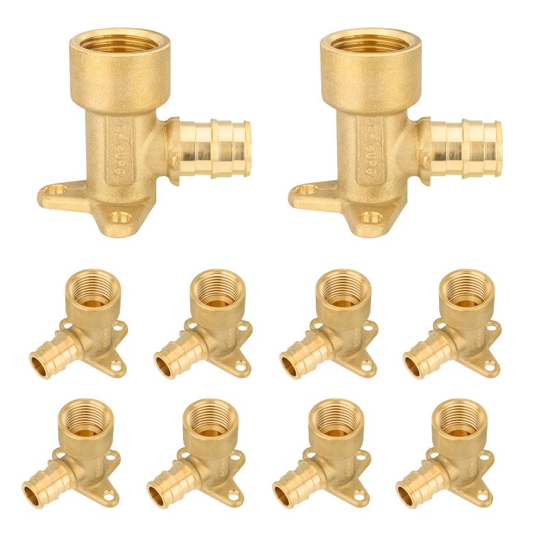 HeSun 10Pack Pex A Fitting 12 Inch Expansion Drop Ear Elbow12 Female NPT Thread x 12 Pex A ExpansionASTM F1960 - Image 2