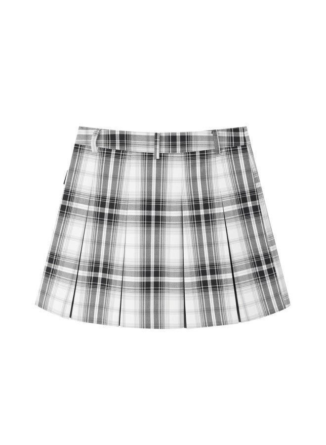 Waxbird Spring And Autumn Fashion Plaid Pleated Skirt Women Versatile Academic Style - Image 3
