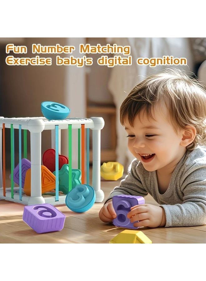 Number Shape Matching Toy Set With 3D Frame Cognitive Learning Fine Motor Skills Gift - Image 5