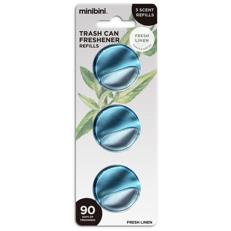 Flint Minibini Trash Can Deodorizer and Odor Eliminator, Garbage Can Air Freshener and Odor Control Up to 30 Days, Refill Pack - Image 1