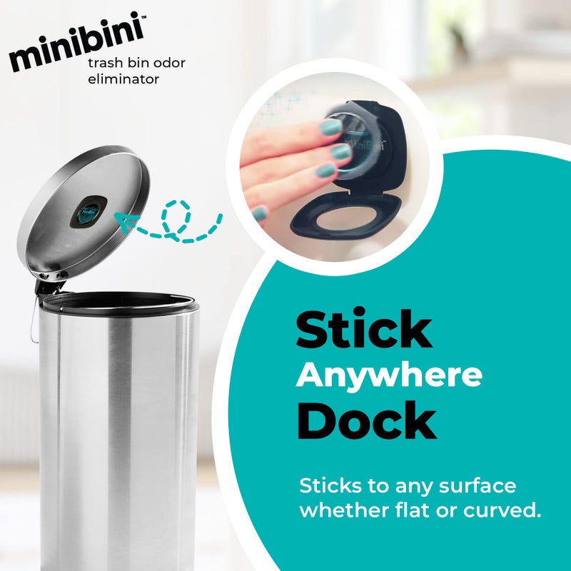 Flint Minibini Trash Can Deodorizer and Odor Eliminator, Garbage Can Air Freshener and Odor Control Up to 30 Days, Refill Pack - Image 3