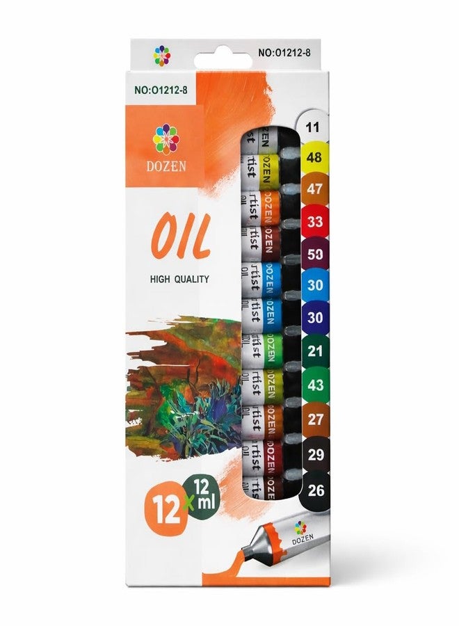 soletal Oil Color Paint Set – 12 Shades x 12ml | Quality Artist Oil Paints | Rich Pigments, Smooth Blending, Long Lasting | Ideal for Canvas, Art & Craft - Image 1