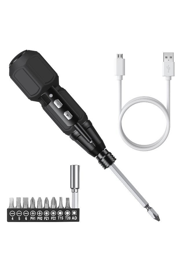 Generic Electric Screwdriver Cordless, Rechargeable Power Screwdrivers Set, Portable Automatic Home Repair Tool Kit with LED Lights and USB Cable  - Image 1