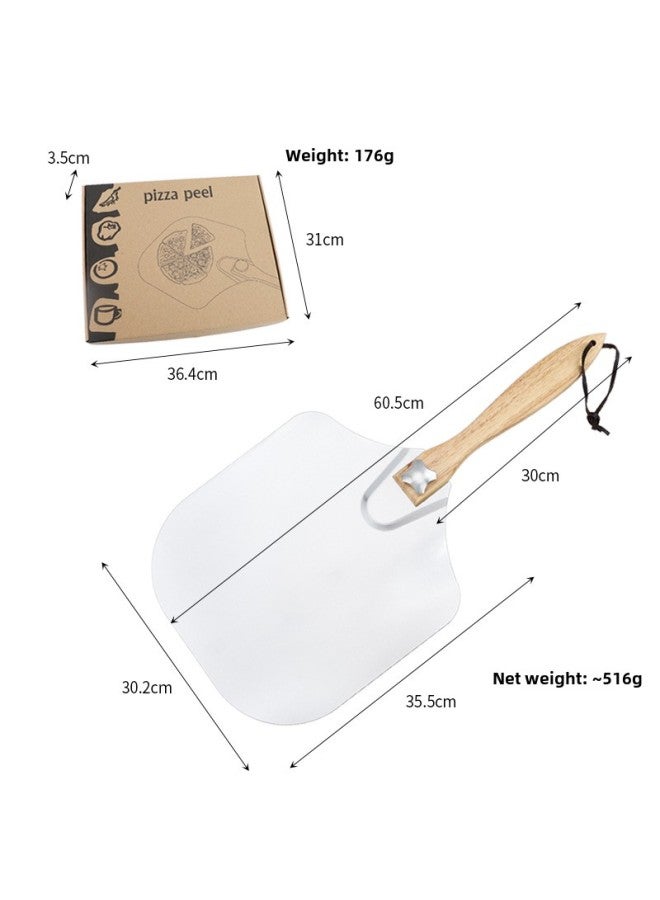 Daily Use Kitchen Baking Utensils Set 7-piece Baking Tools For Cake Making Includes Measuring Spoons Measuring Cups Mixing Bowls-Color:Pizza Shovel Box - Image 1