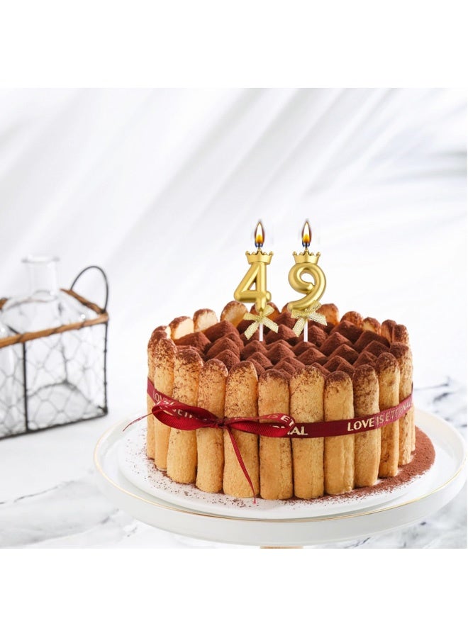 10PCS Birthday Candles Numbers, Gold Candles Birthday Cake, Gold Number Candles, Number 0 9 Candle for Adults Decorate Birthday Wedding Anniversary Graduation Party - Image 4