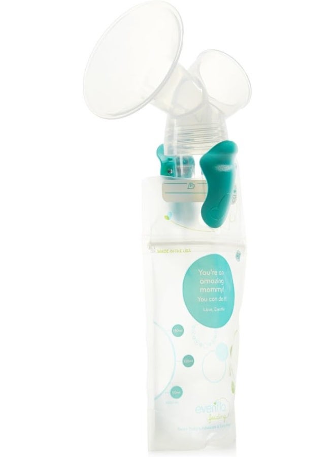 Evenflo Feeding محولات أكياس تخزين حليب الثدي المتقدمة من Evenflo لتضخيم حليب الثدي (عبوة من 2) - Image 5