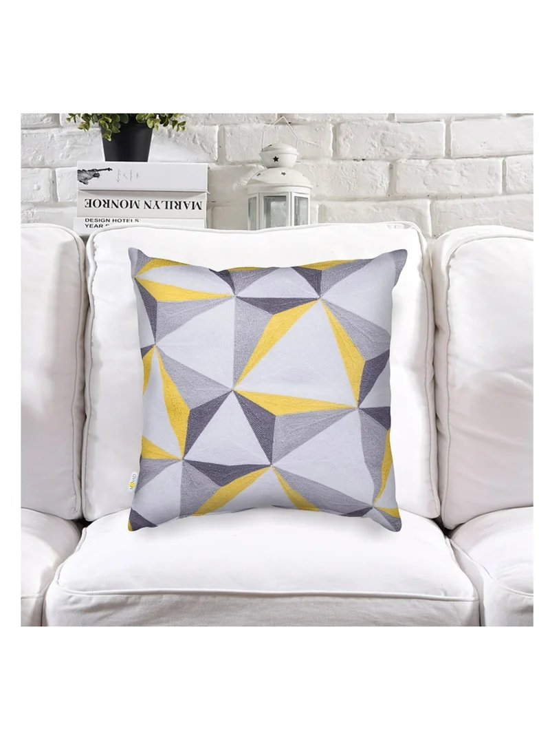 دوناتيلا تغطية وسادة مطرزة مزخرفة Multicolour 45x45cm (بدون حشو)