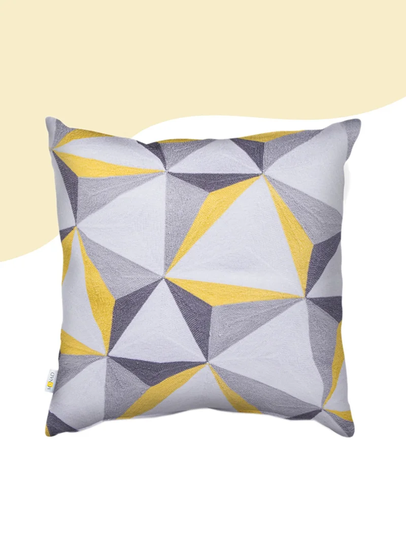 دوناتيلا تغطية وسادة مطرزة مزخرفة Multicolour 45x45cm (بدون حشو)