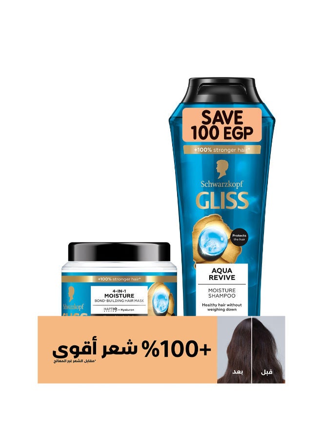 جليس أكوا ريفايف باقة (شامبو + ماسك) - 400 مل - Image 1