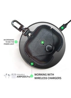 Unique Protective PU Leather Case for AirPods Pro 3rd Gen – Sleek & Full Protection (Black)  - Image 2