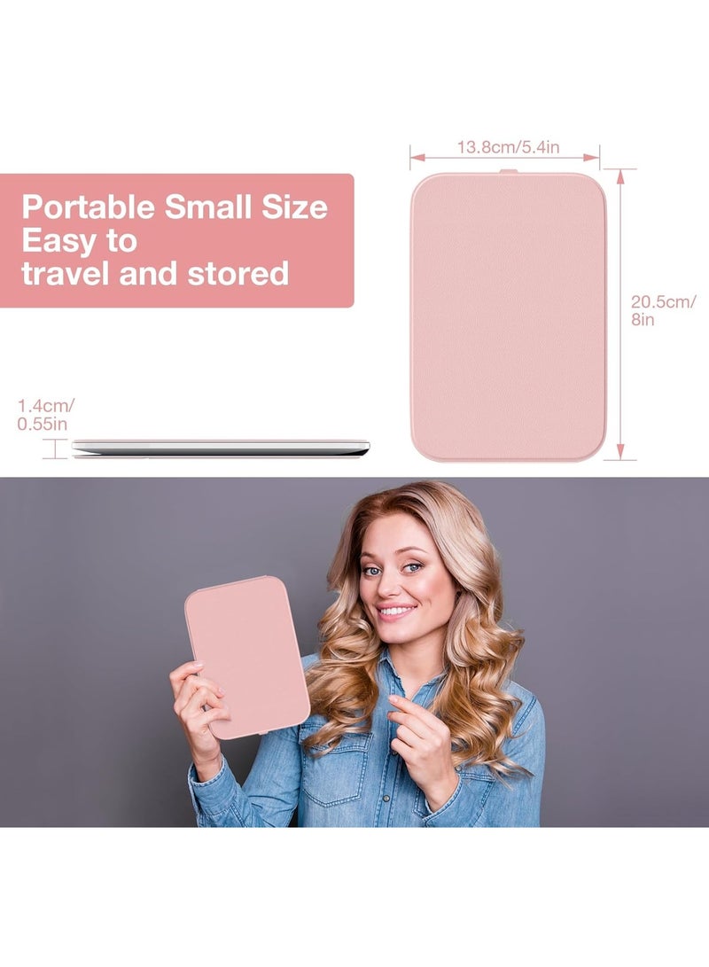 Makeup Vanity Mirror with Touch Screen – LED Cosmetic Mirror with 3 Light Modes & Adjustable Brightness, USB Rechargeable Portable Makeup Mirror with Stand for Travel & Dressing Table (ASSORTED COLORS) - Image 3