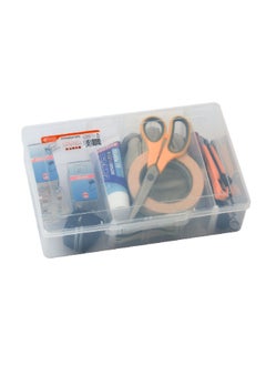 Tactix 3-Compartment Plastic Storage Box with Removable Separators Clear 8 x 31 x 20 cm 320008  - Image 3