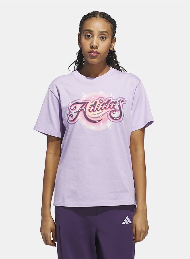 Adidas Airbrushed Graphic T-Shirt - Image 1