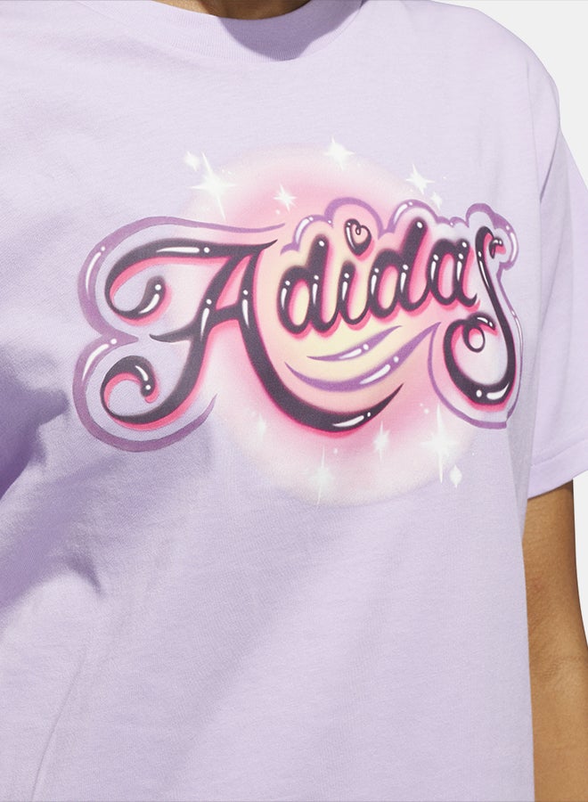 Adidas Airbrushed Graphic T-Shirt - Image 4