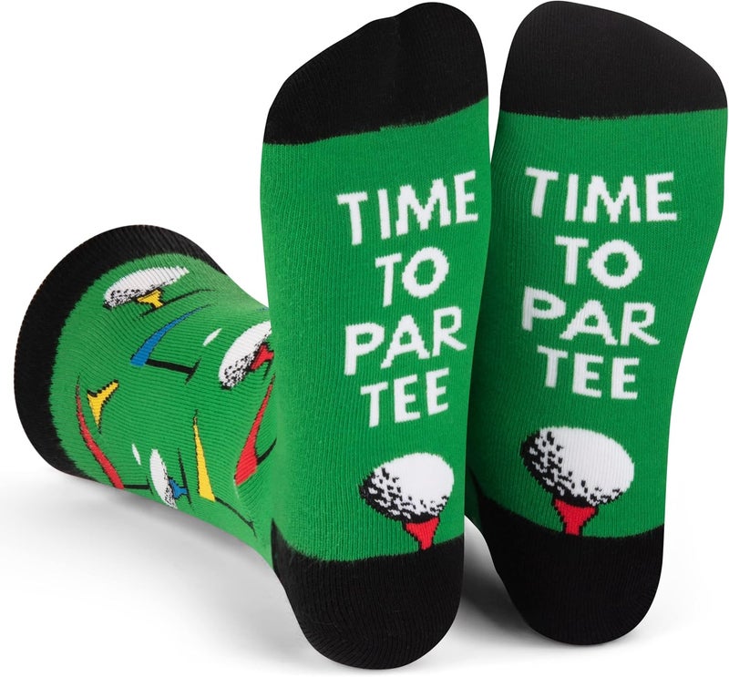 Lavley Funny Golf Socks - Fun gift for golfers - Unisex one size fits most - Great for birthdays or stocking stuffers - Image 1