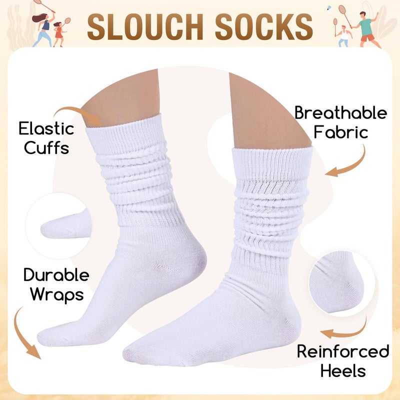 Zmart Women's Thin Slouch Socks - Scrunch Long High Slouchy Boot Socks 80s 90s - Image 2