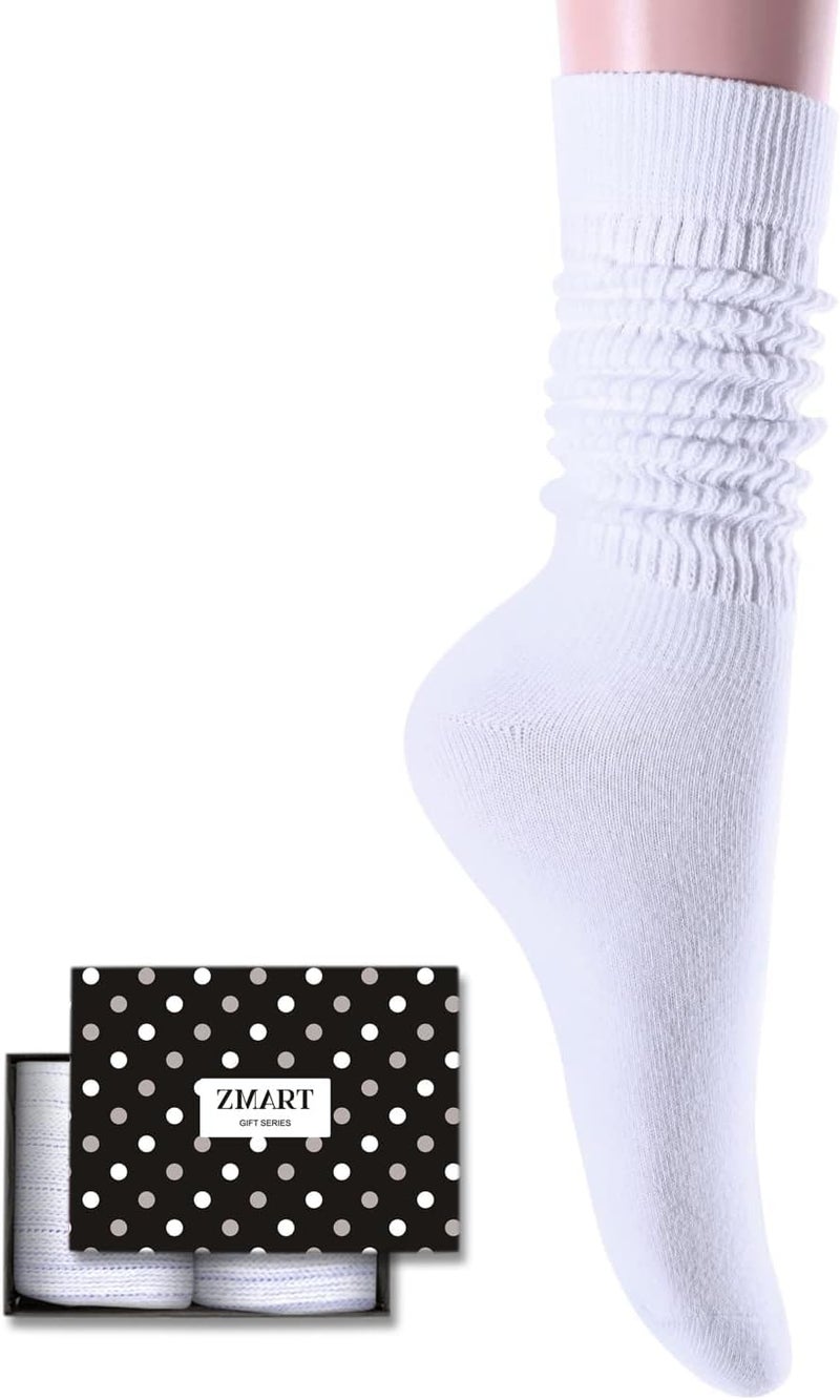 Zmart Women's Thin Slouch Socks - Scrunch Long High Slouchy Boot Socks 80s 90s - Image 1
