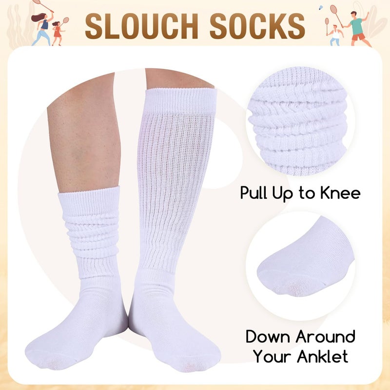 Zmart Women's Thin Slouch Socks - Scrunch Long High Slouchy Boot Socks 80s 90s - Image 4