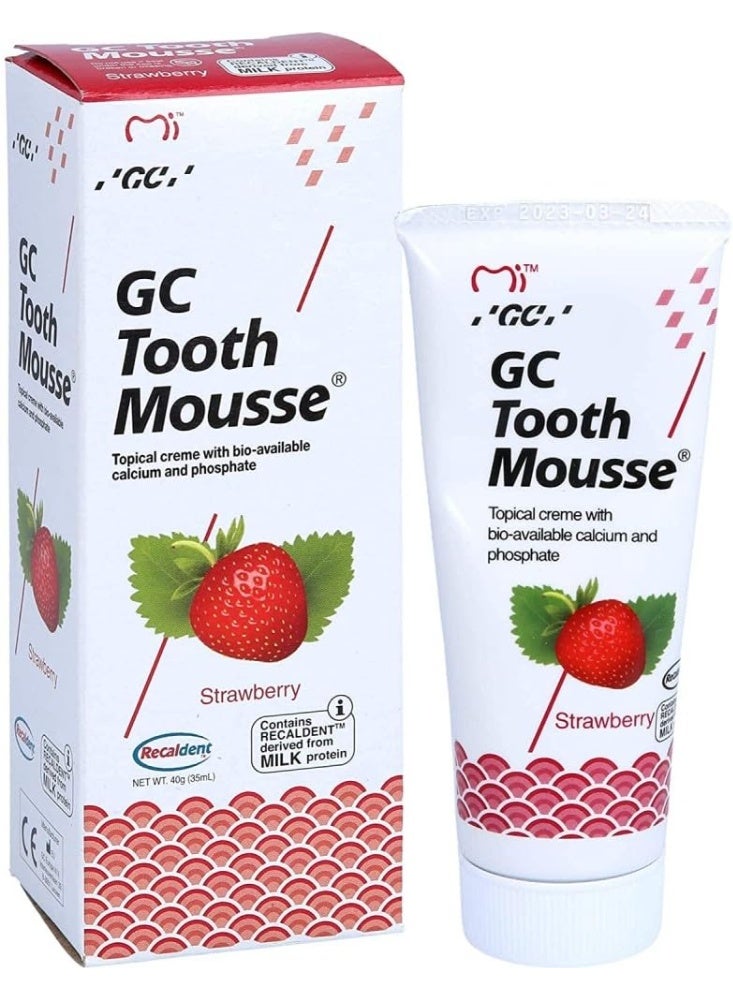 GC Tooth Mousse (Strawberry/40g) - Image 1