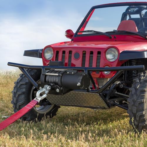 Bekith Universal Trailer Hitch Winch Mounting Plate with 2" Receiver, Hitch Winch Mount Fit for ATV UTV Truck - Image 5