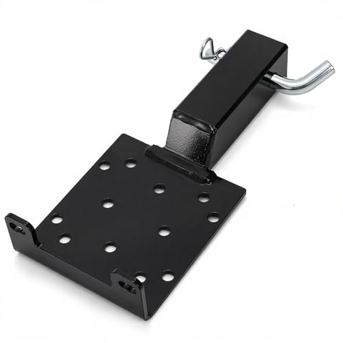 Bekith Universal Trailer Hitch Winch Mounting Plate with 2" Receiver, Hitch Winch Mount Fit for ATV UTV Truck - Image 1