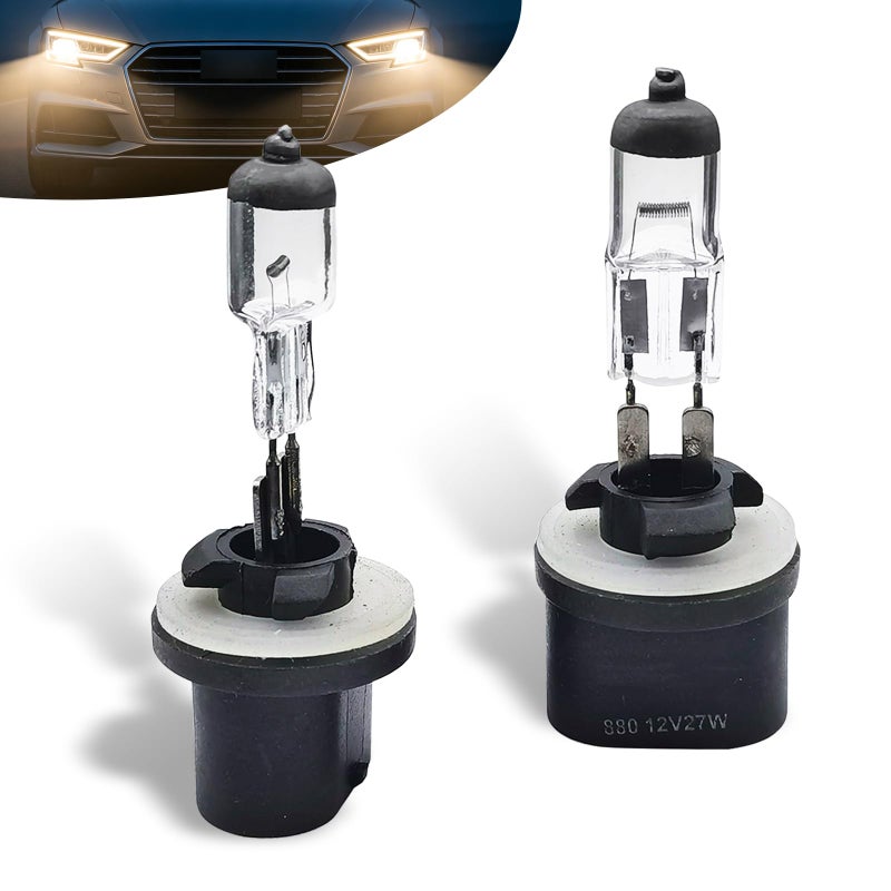 gunhunt 2 PCS Car 88027W Halogen Bulb 12V Quartz Lamp Ultrabright Beam LowHigh Beam Fog Light Replacement Allinone Plug and Play Bulb Universal Lighting for Car Warm White Light - Image 3