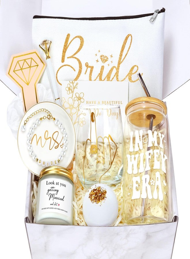 HELORAY Bridal Shower Gifts for Bride To Be Gift Box Unique Bride Gift for Bachelorette Party Popular Bachelorette Gifts for Brides Just Married Engagement Wedding Presents Set for Women Her Wifey Future Mrs - Image 1