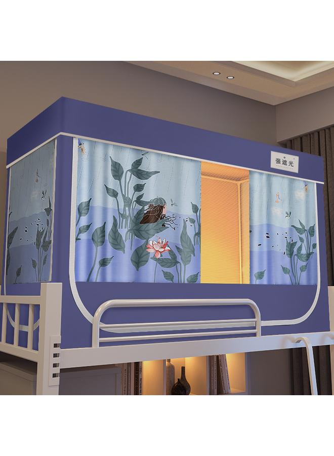 Bluejw 2023 New B20S High Definition Digital Printing Layer Double Thick Student Dormitory Encryption Mosquito Net Shading Solid Color - Image 1