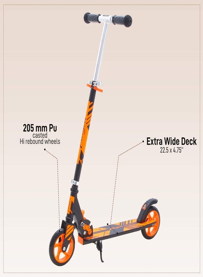 Magicwand® Heavy Metallic Jumbo Size Large 2 Wheel Height Adjustable Scooter for Kids【Made in India】【6 Inch Wheels Orange】 - Image 4