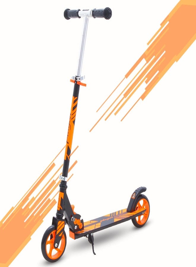 Magicwand® Heavy Metallic Jumbo Size Large 2 Wheel Height Adjustable Scooter for Kids【Made in India】【6 Inch Wheels Orange】 - Image 1