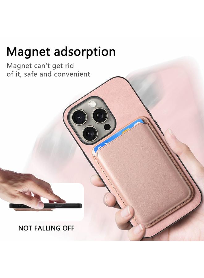 S-TOP Case For iPhone 11 Pro Retro Magsafe Card Bag PU Back Cover Phone Case - Image 5