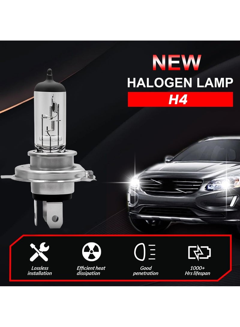 Generic 4PCS Premium Halogen Bulbs High Quality Quartz Glass for Bright and Clear Light H4 12V, 100/90W BL10776  - Image 4